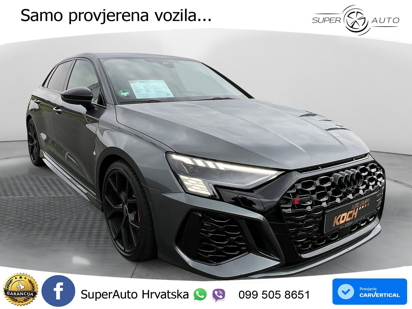 Audi RS3 Sedan 2.5 TFSI (400 KS) quattro S tronic LED+GR SJED+ACC