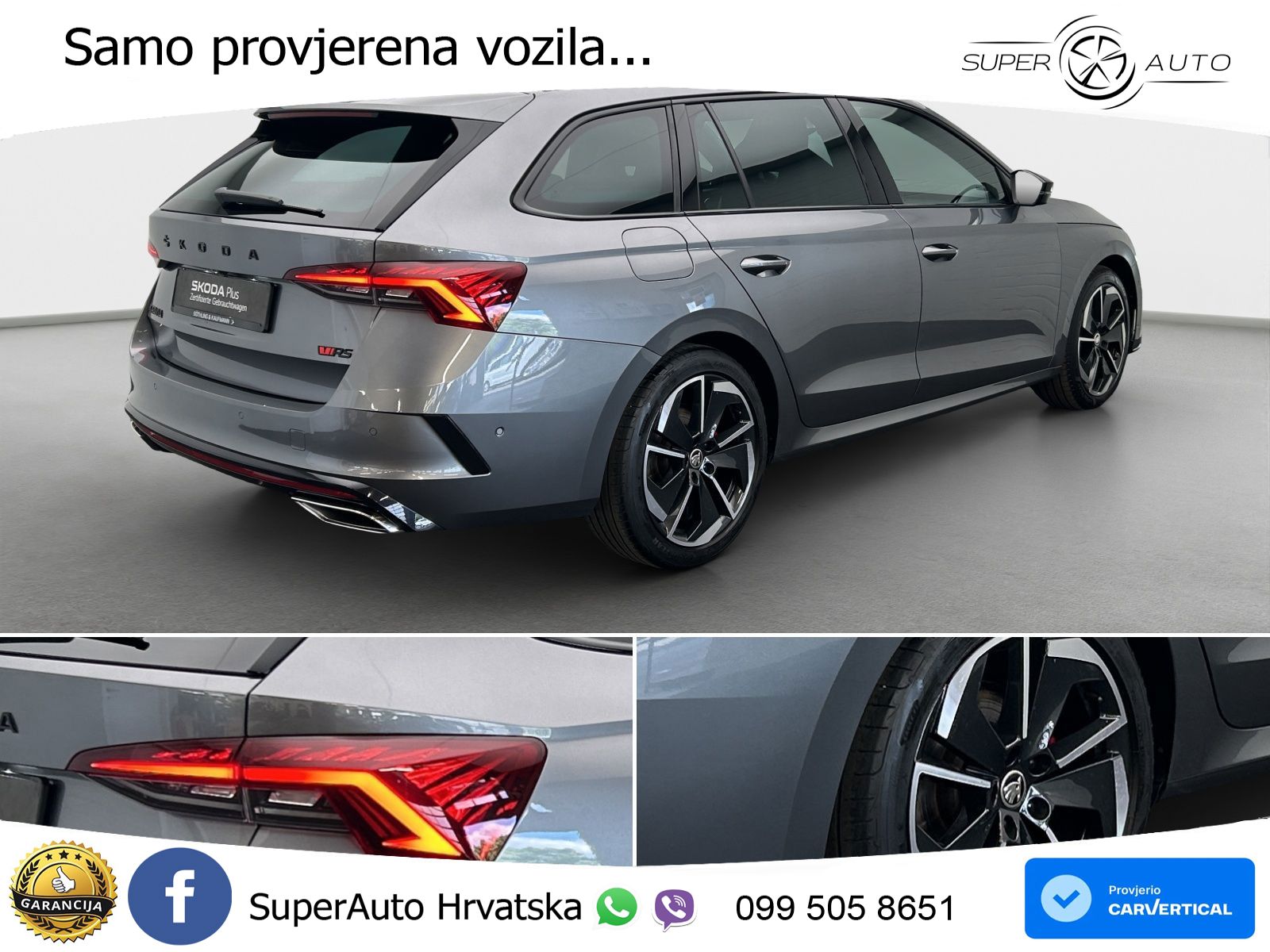 Škoda Octavia Combi RS 2.0 TDI (200 KS) DSG LED+GR SJED+ACC
