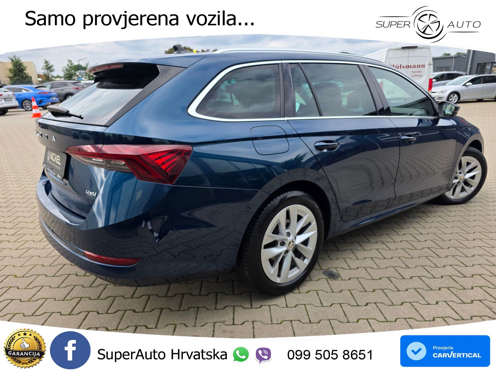 Škoda Octavia Combi 2.0 TSI (190 KS) 4x4 DSG LED+GR SJED+ACC