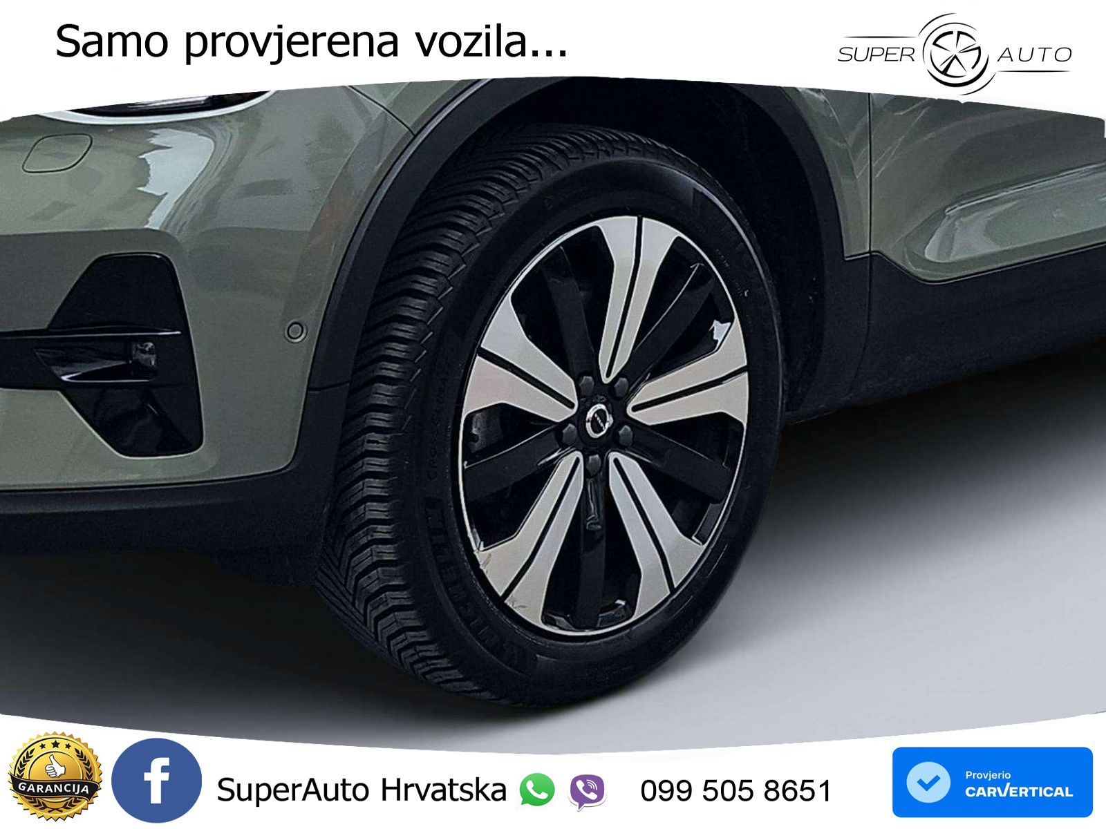 Volvo XC40 Recharge Twin 78 kWh 408 KS AWD ACC+GR SJED+360+PANO