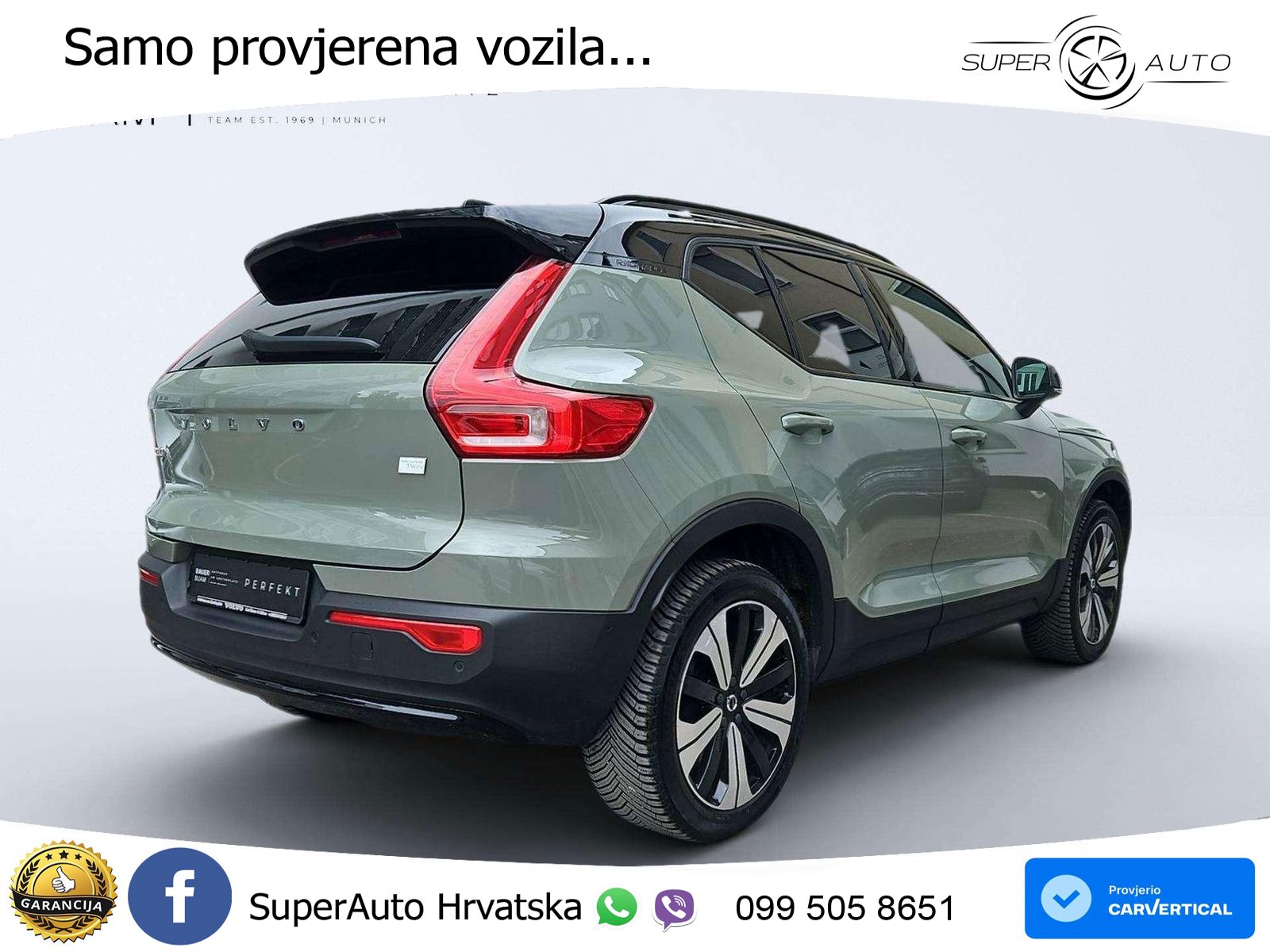 Volvo XC40 Recharge Twin 78 kWh 408 KS AWD ACC+GR SJED+360+PANO