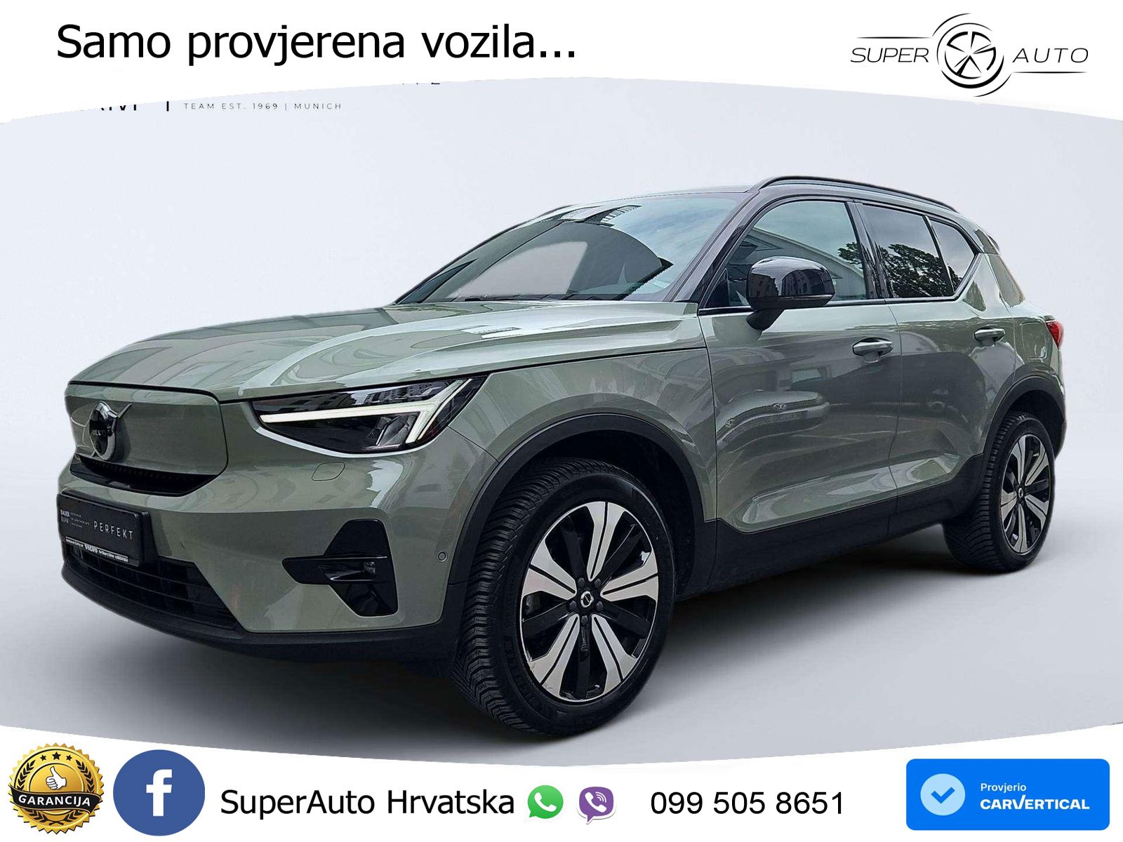 Volvo XC40 Recharge Twin 78 kWh 408 KS AWD ACC+GR SJED+360+PANO