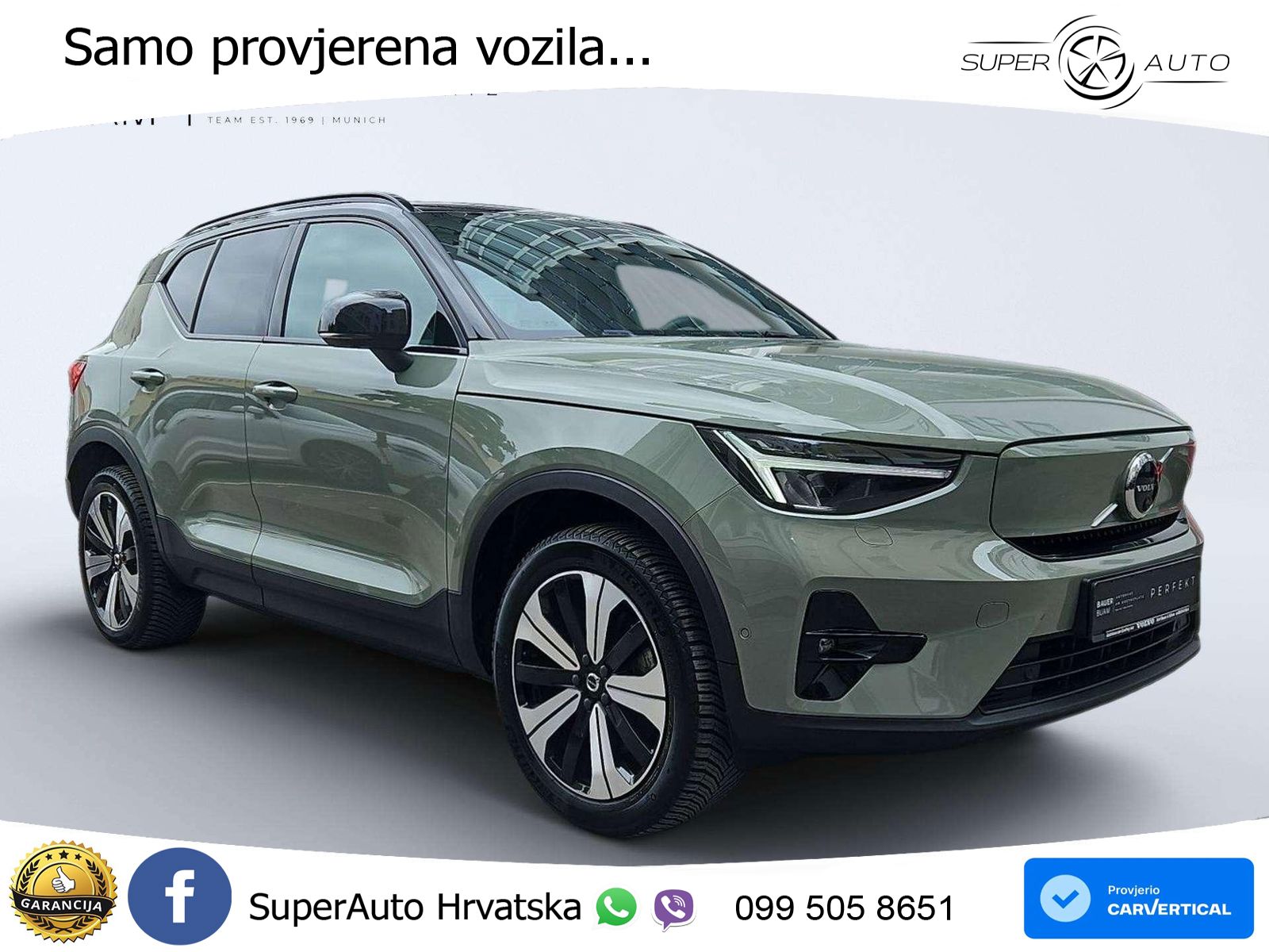 Volvo XC40 Recharge Twin 78 kWh 408 KS AWD ACC+GR SJED+360+PANO
