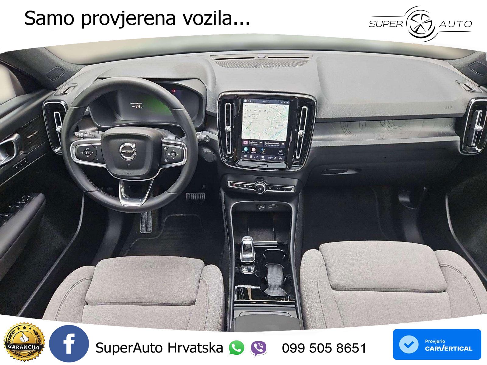 Volvo XC40 Recharge Twin 78 kWh 408 KS AWD ACC+GR SJED+360+PANO