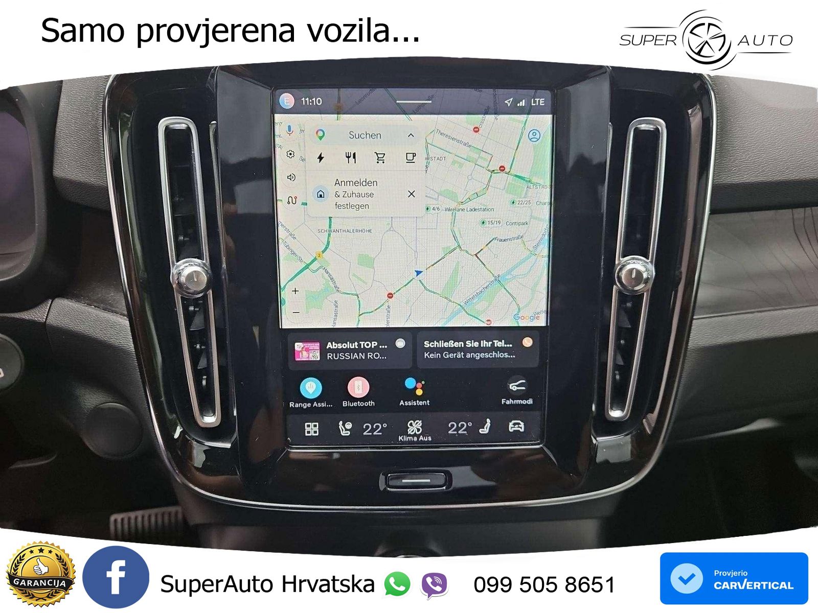 Volvo XC40 Recharge Twin 78 kWh 408 KS AWD ACC+GR SJED+360+PANO