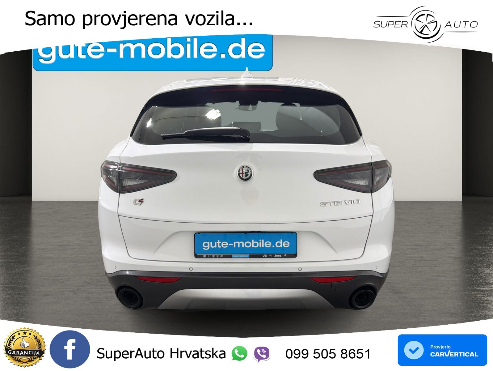 Alfa Romeo Stelvio 2.0 Turbo (280 KS) Q4 Automatic LED+GR SJED+ACC