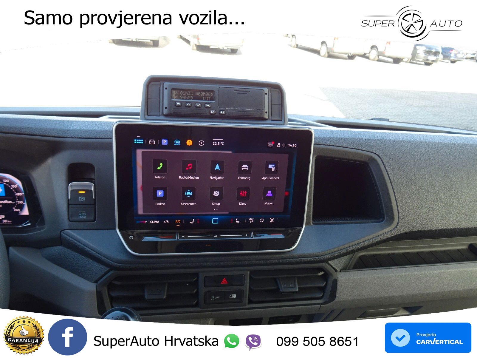 Volkswagen Crafter 35 Kasten HD LR Navi AHK 3.5 Tachograph 177 KS