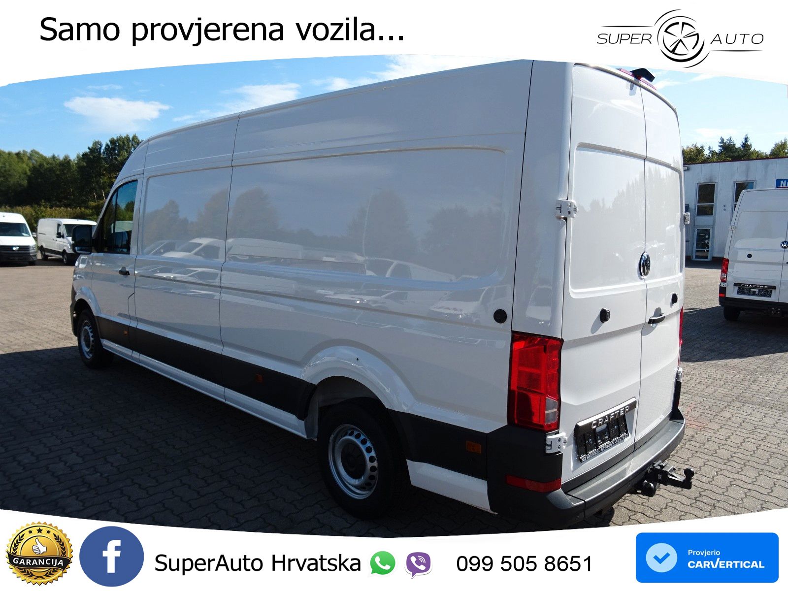 Volkswagen Crafter 35 Kasten HD LR Navi AHK 3.5 Tachograph 177 KS
