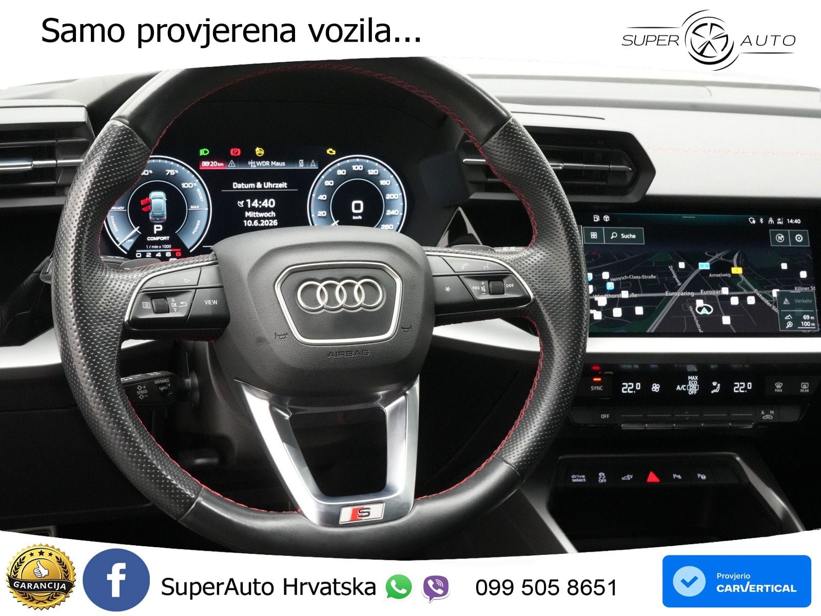 Audi A3 45 TFSIe (245 KS) S tronic S line LED+ACC