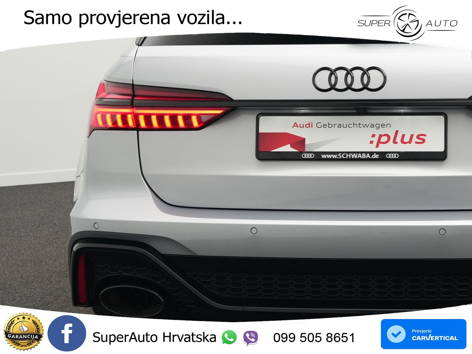 Audi RS6 Avant 4.0 TFSI V8 (600 KS) quattro Tiptronic LED+GR SJED+ACC