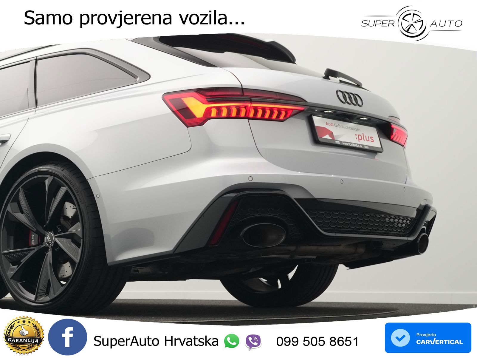 Audi RS6 Avant 4.0 TFSI V8 (600 KS) quattro Tiptronic LED+GR SJED+ACC