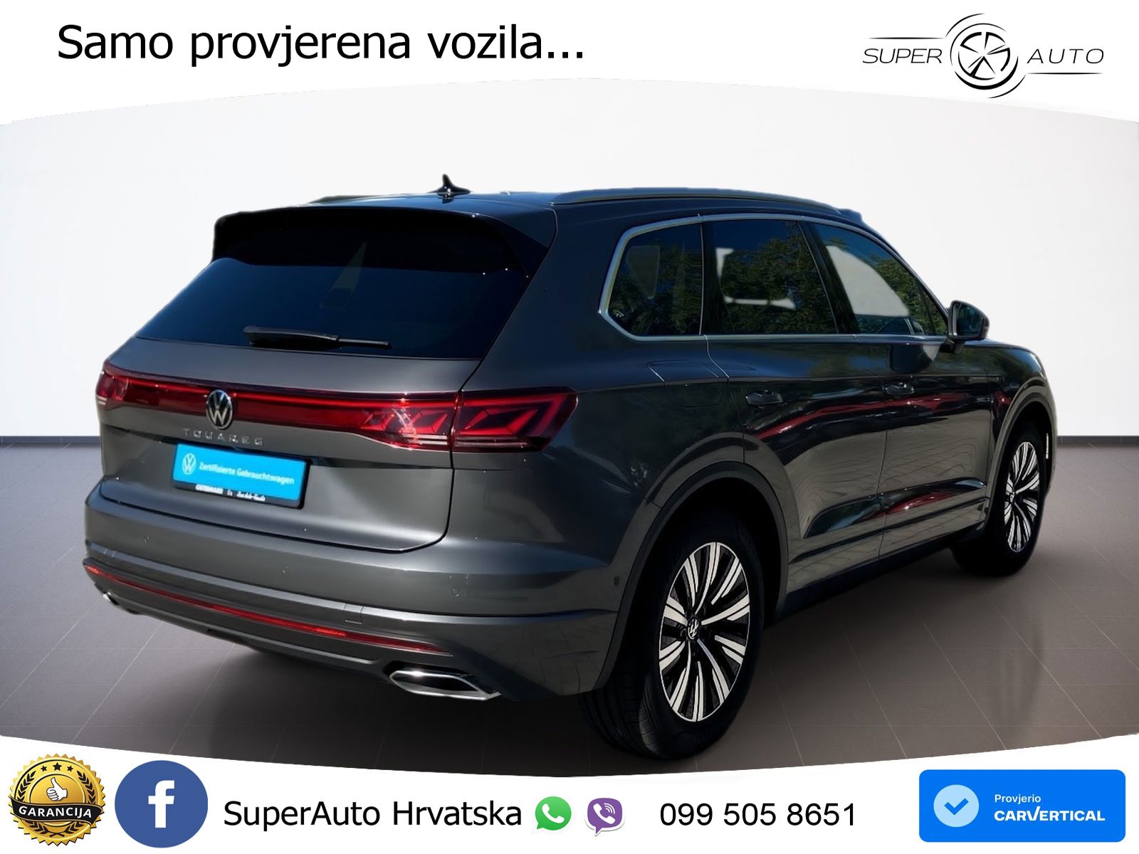 Volkswagen Touareg 3.0 V6 TDI (286 KS) 4MOTION Tiptronic ZRAČNI+ACC+GR SJED+KAM