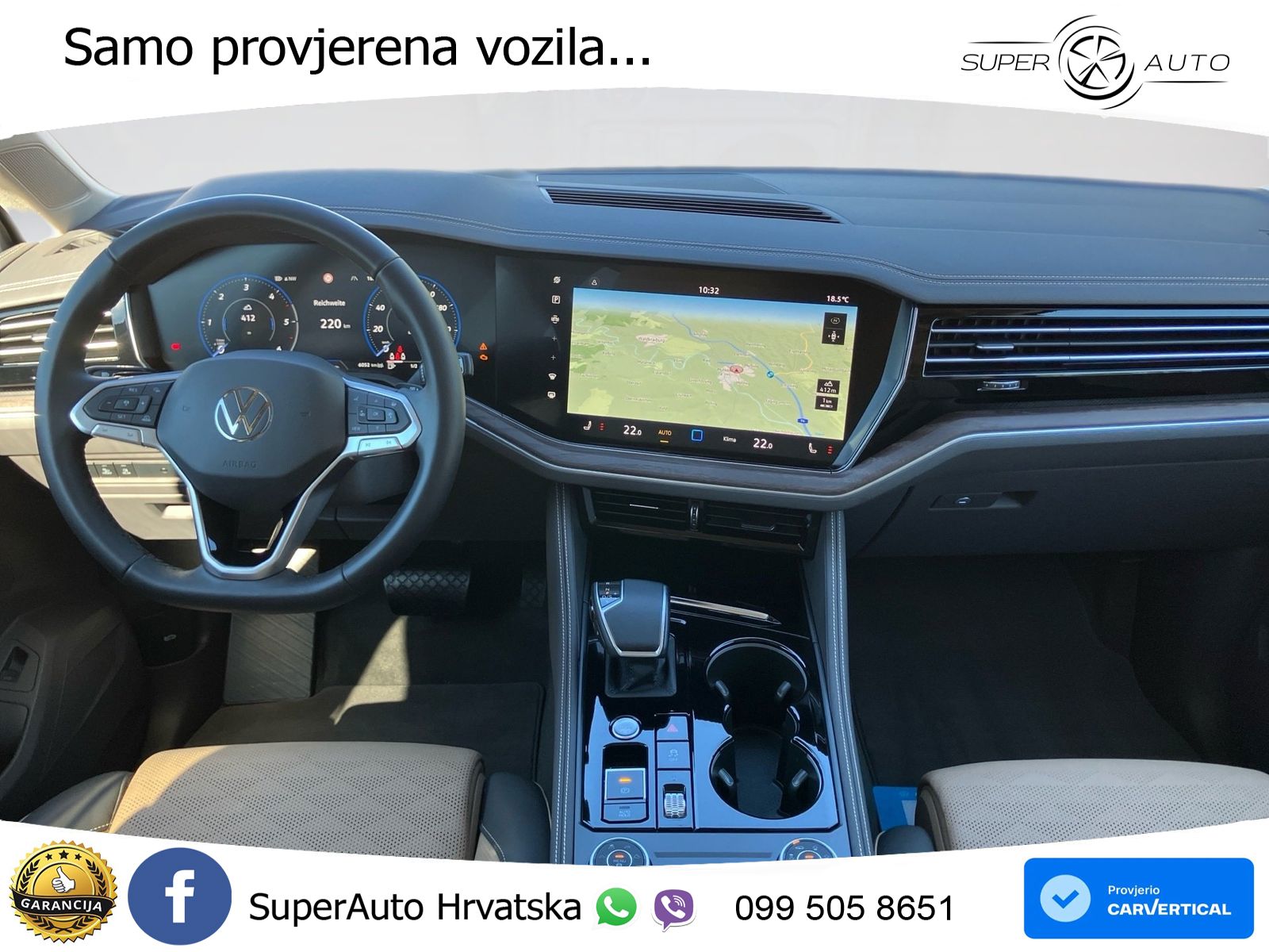 Volkswagen Touareg 3.0 V6 TDI (286 KS) 4MOTION Tiptronic ZRAČNI+ACC+GR SJED+KAM