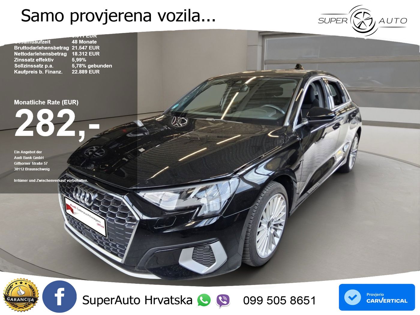 Audi A3 35 TDI (150 KS) S tronic advanced