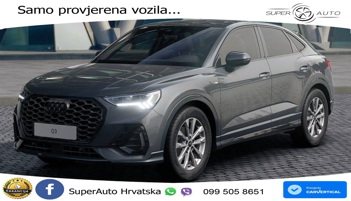 Audi Q3 Sportback 35 TFSI (150 KS) S tronic S line LED+GR SJED+ACC