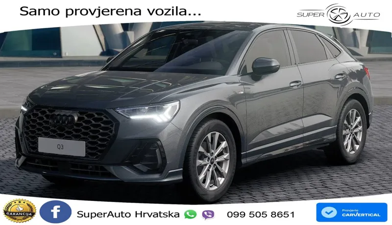 Audi Q3 Sportback 35 TFSI (150 KS) S tronic S line LED+GR SJED+ACC