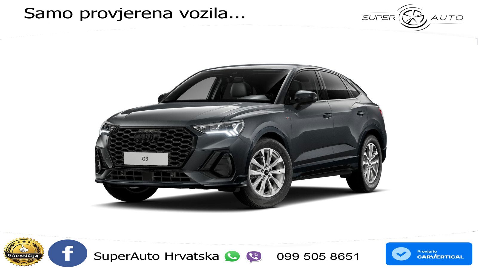 Audi Q3 Sportback 35 TFSI (150 KS) S tronic S line LED+GR SJED+ACC
