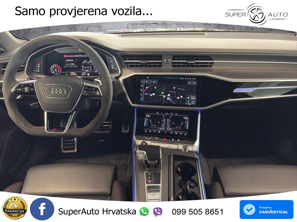 Audi RS6 Avant 4.0 TFSI V8 performance (630 KS)  quattro tiptronic MATRIX+GR SJED+KAM