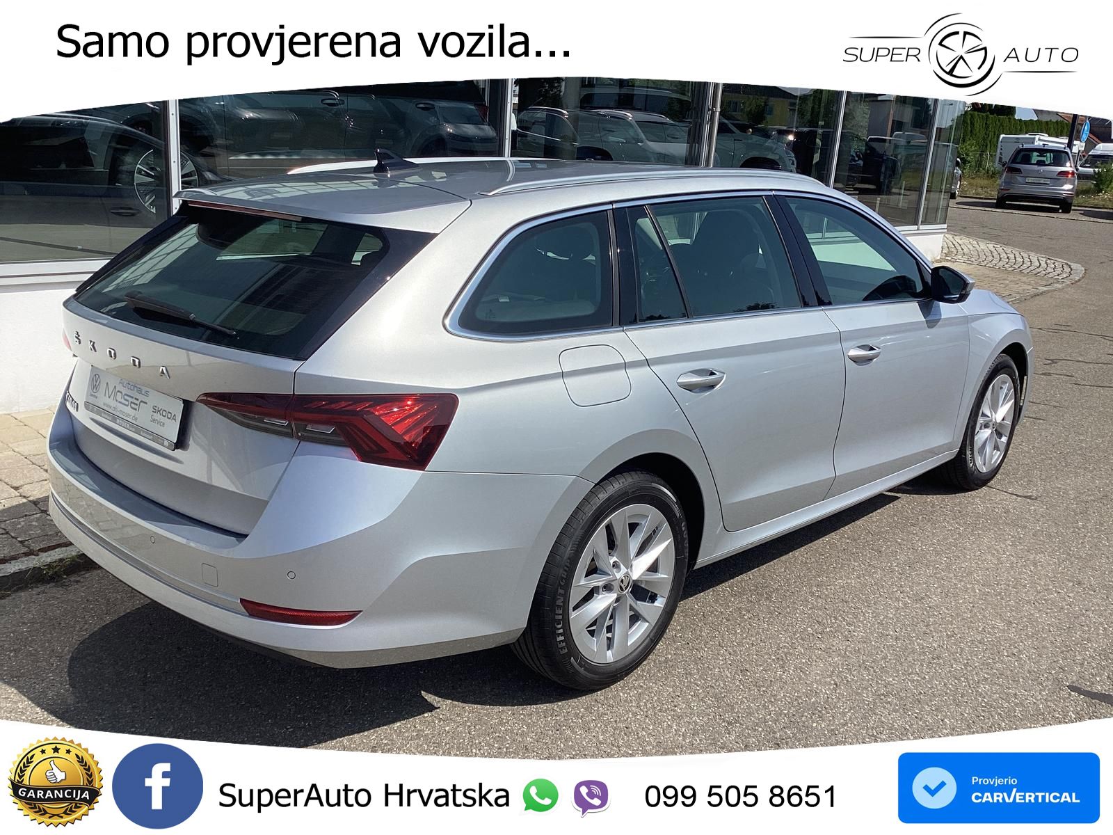 Škoda Octavia Combi 2.0 TDI (150 KS) DSG LED+GR SJED+ACC