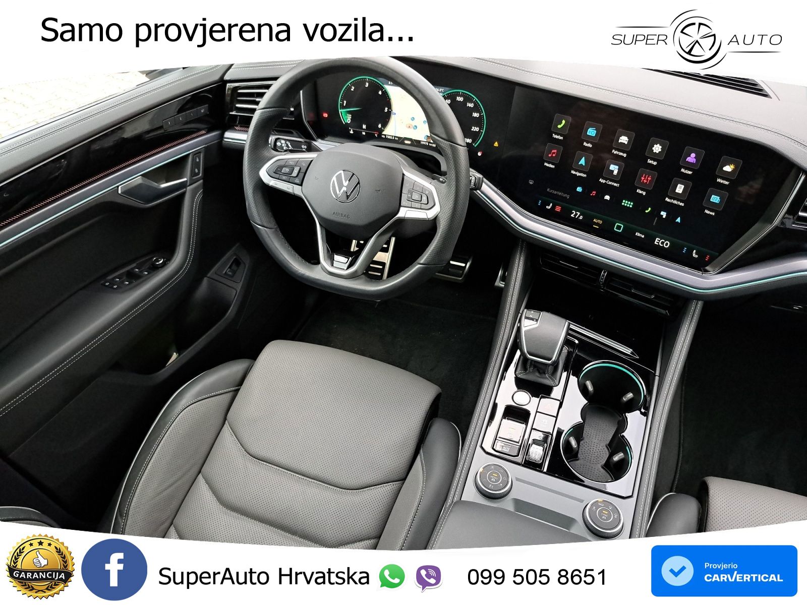 Volkswagen Touareg 3.0 V6 TDI (286 KS) 4MOTION Tiptronic R-Line ZRAČNI+ACC+GR SJED+KAM+PANO