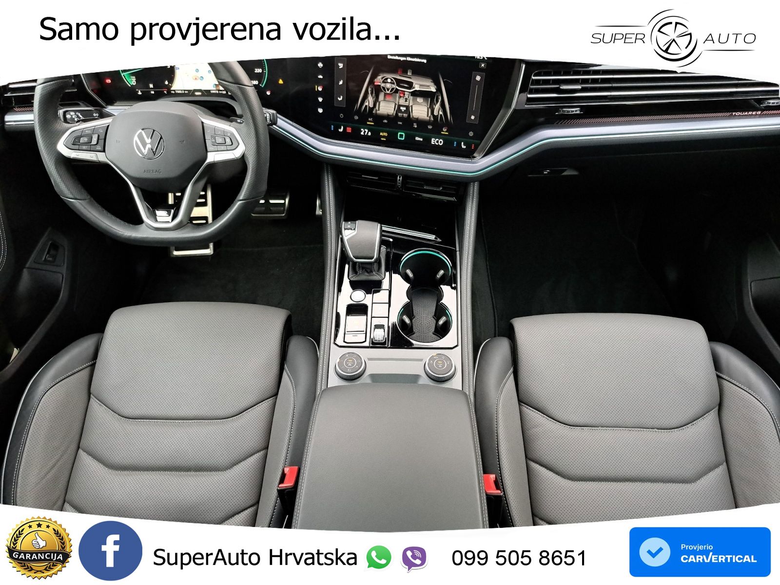 Volkswagen Touareg 3.0 V6 TDI (286 KS) 4MOTION Tiptronic R-Line ZRAČNI+ACC+GR SJED+KAM+PANO