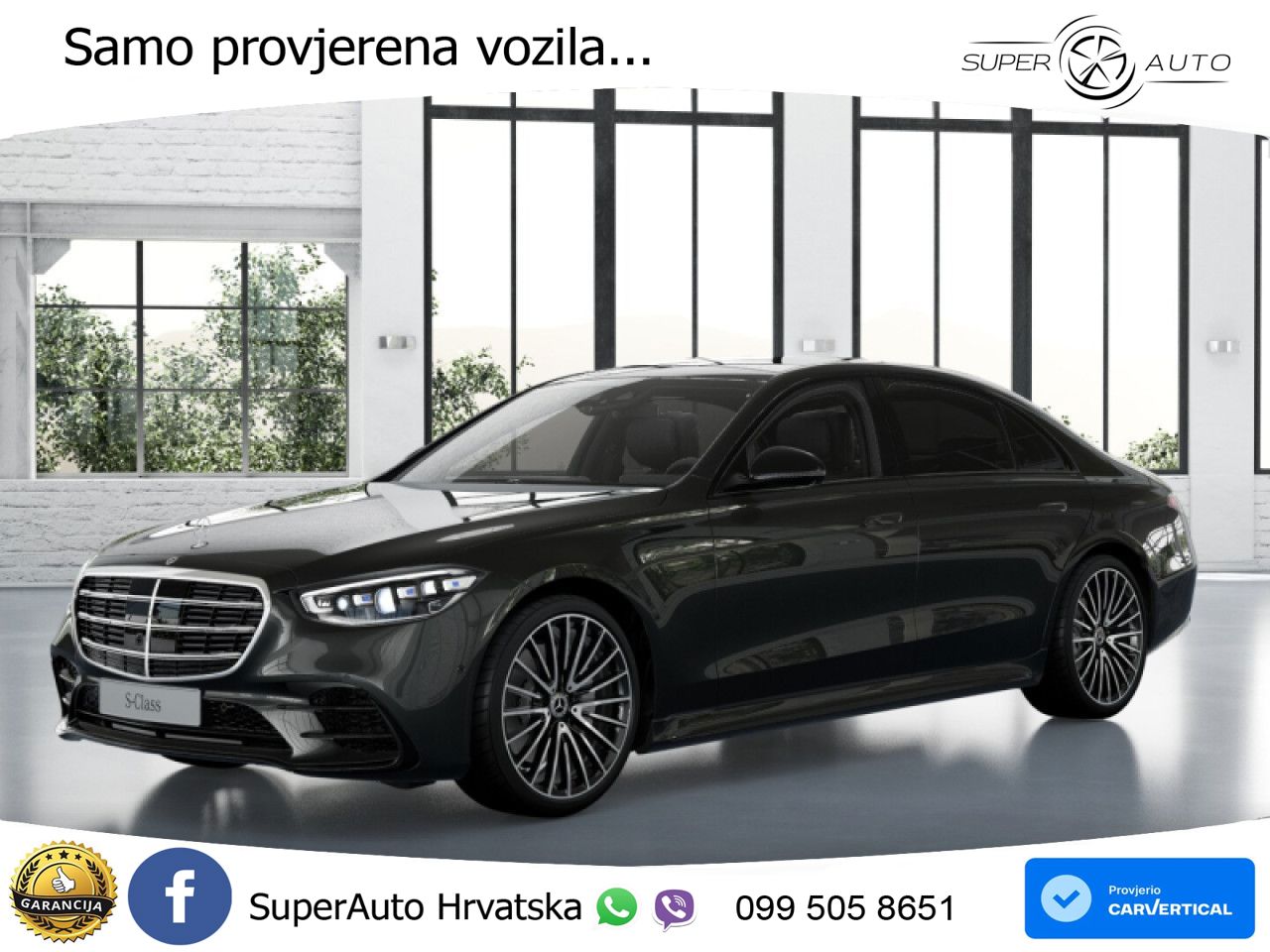 Mercedes S 450d (367 KS) EQ Boost 4MATIC 9G-TRONIC AMG LED+GR SJED+ACC