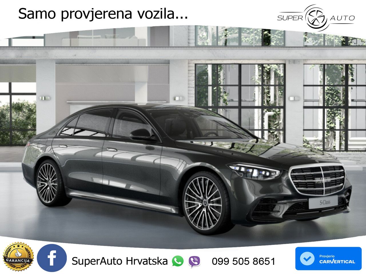 Mercedes S 450d (367 KS) EQ Boost 4MATIC 9G-TRONIC AMG LED+GR SJED+ACC