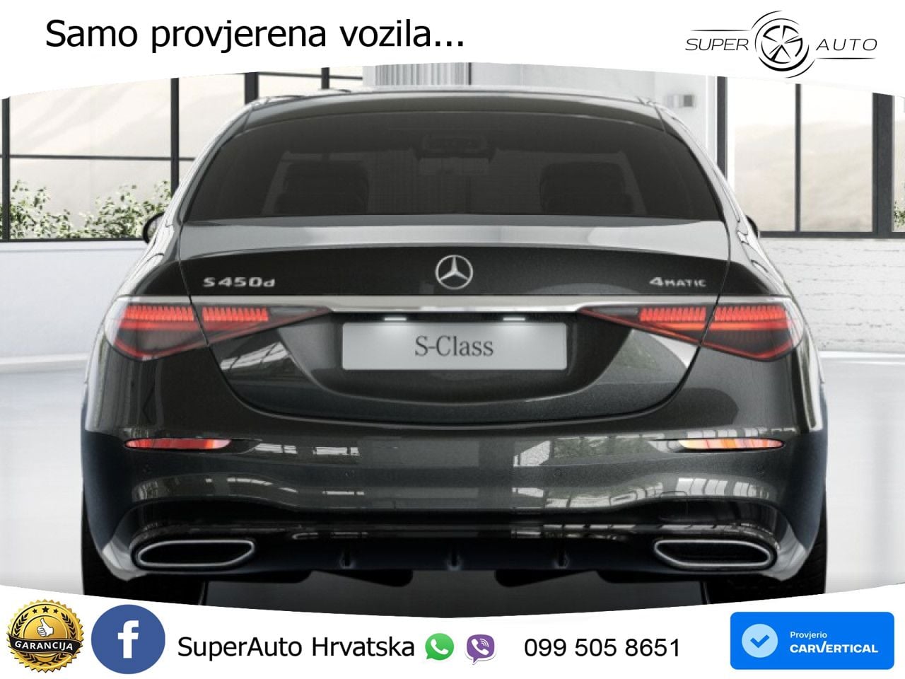 Mercedes S 450d (367 KS) EQ Boost 4MATIC 9G-TRONIC AMG LED+GR SJED+ACC