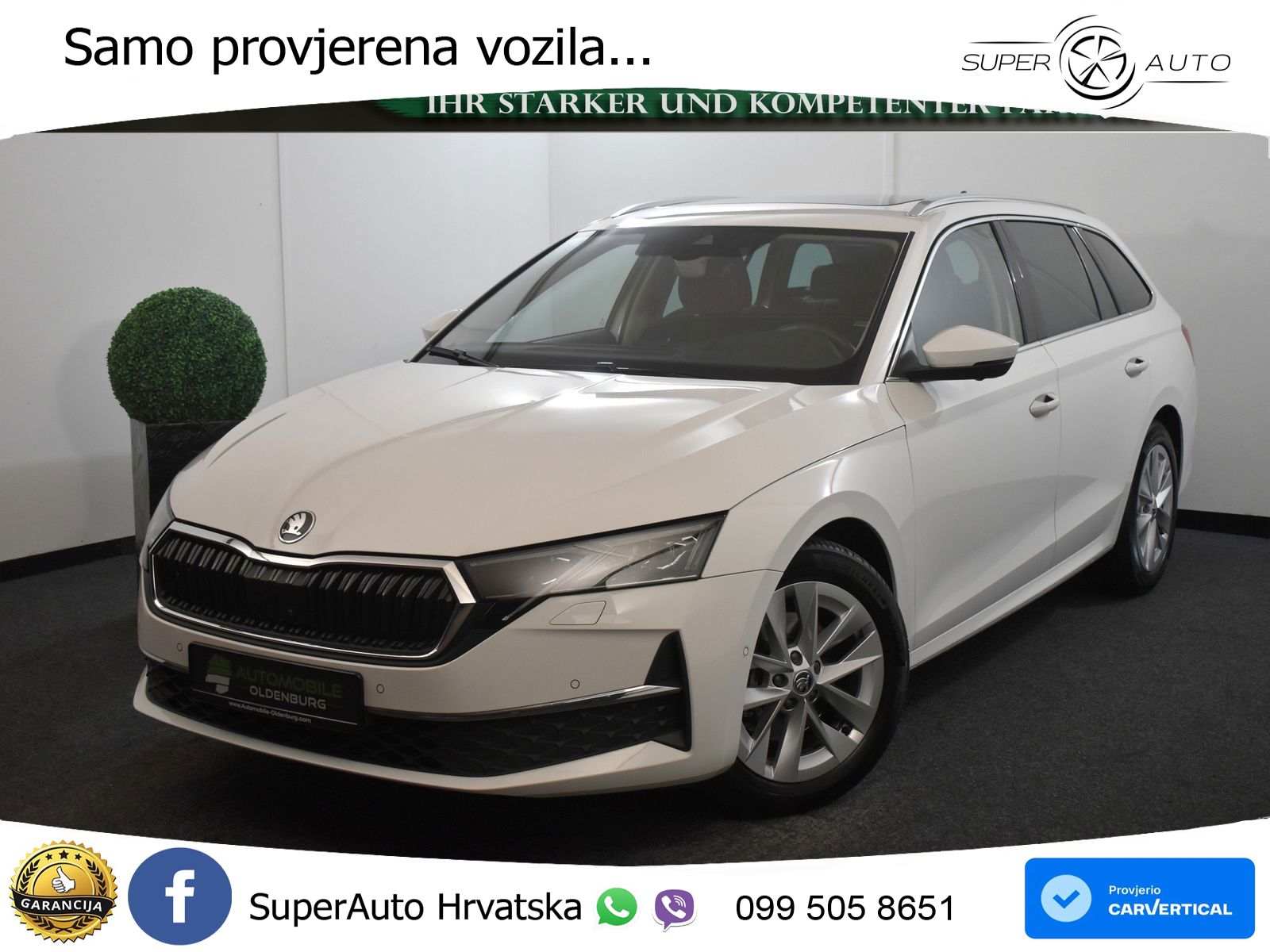 Škoda Octavia Combi 2.0 TDI (150 KS) DSG Selection ACC+HEAD+4xGR SJED+360+PANO