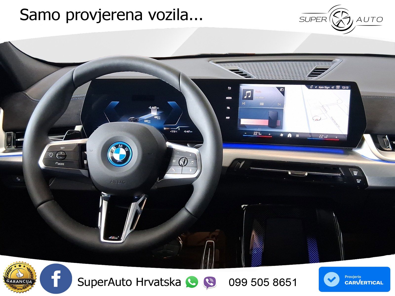 BMW iX2 66.5 kWh (204 KS) eDrive20 LED+GR SJED+ACC