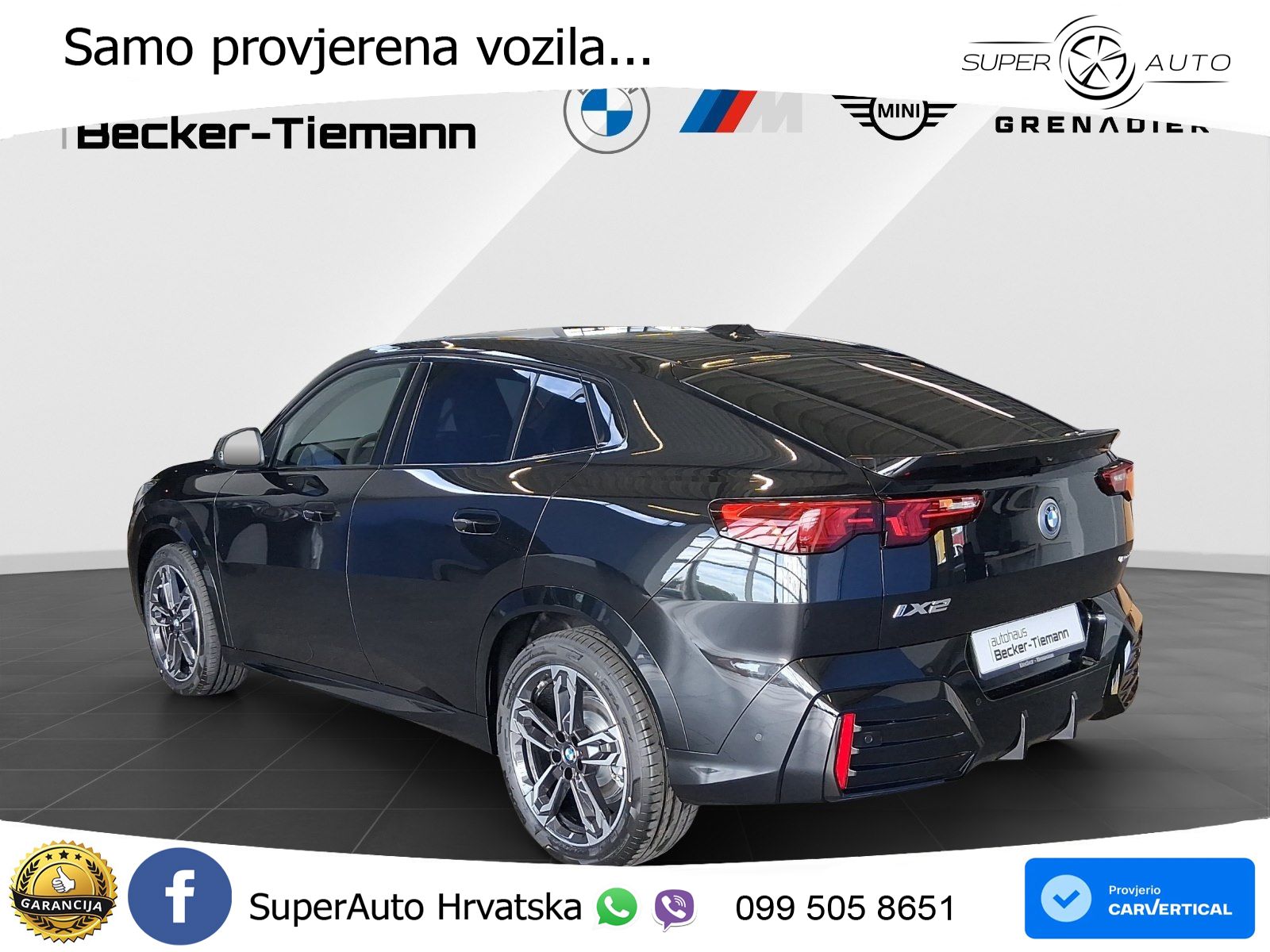 BMW iX2 66.5 kWh (204 KS) eDrive20 LED+GR SJED+ACC