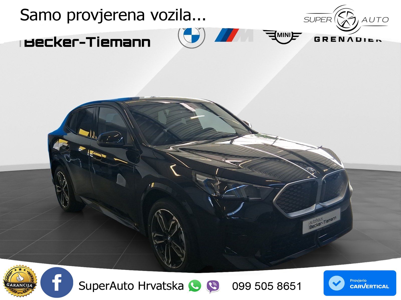 BMW iX2 66.5 kWh (204 KS) eDrive20 LED+GR SJED+ACC