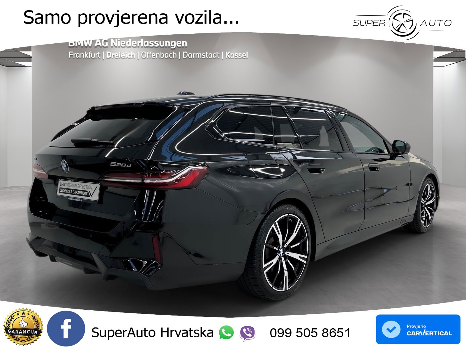 BMW 520d Touring (197 KS) xDrive Steptronic M Sport LED+GR SJED+ACC