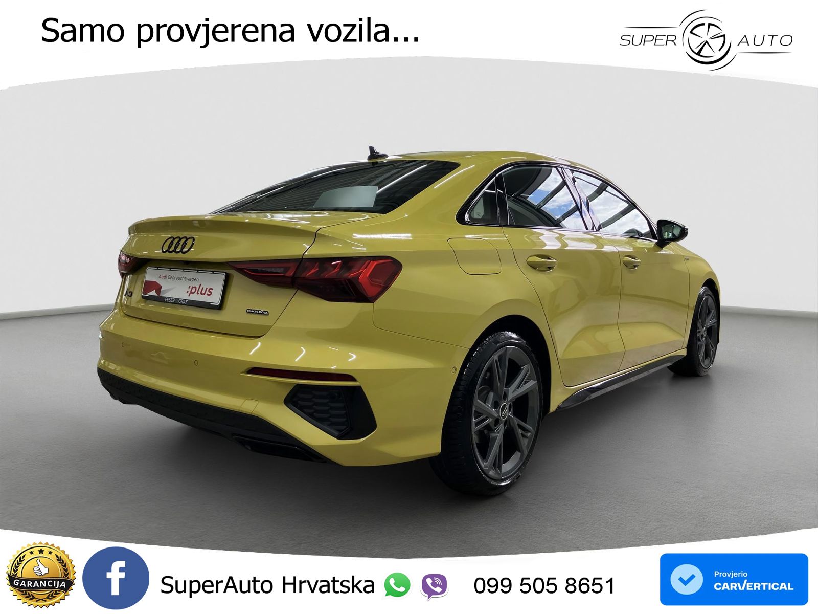 Audi A3 Limuzina 40 TFSI (190 KS) quattro S tronic S line
