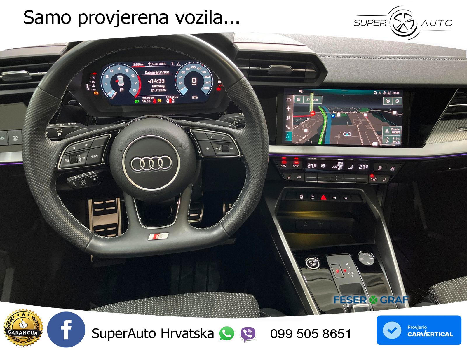 Audi A3 Limuzina 40 TFSI (190 KS) quattro S tronic S line