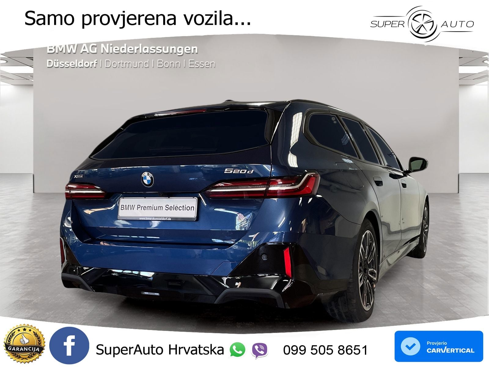 BMW 520d Touring (197 KS) xDrive Steptronic M Sport LED+GR SJED+ACC