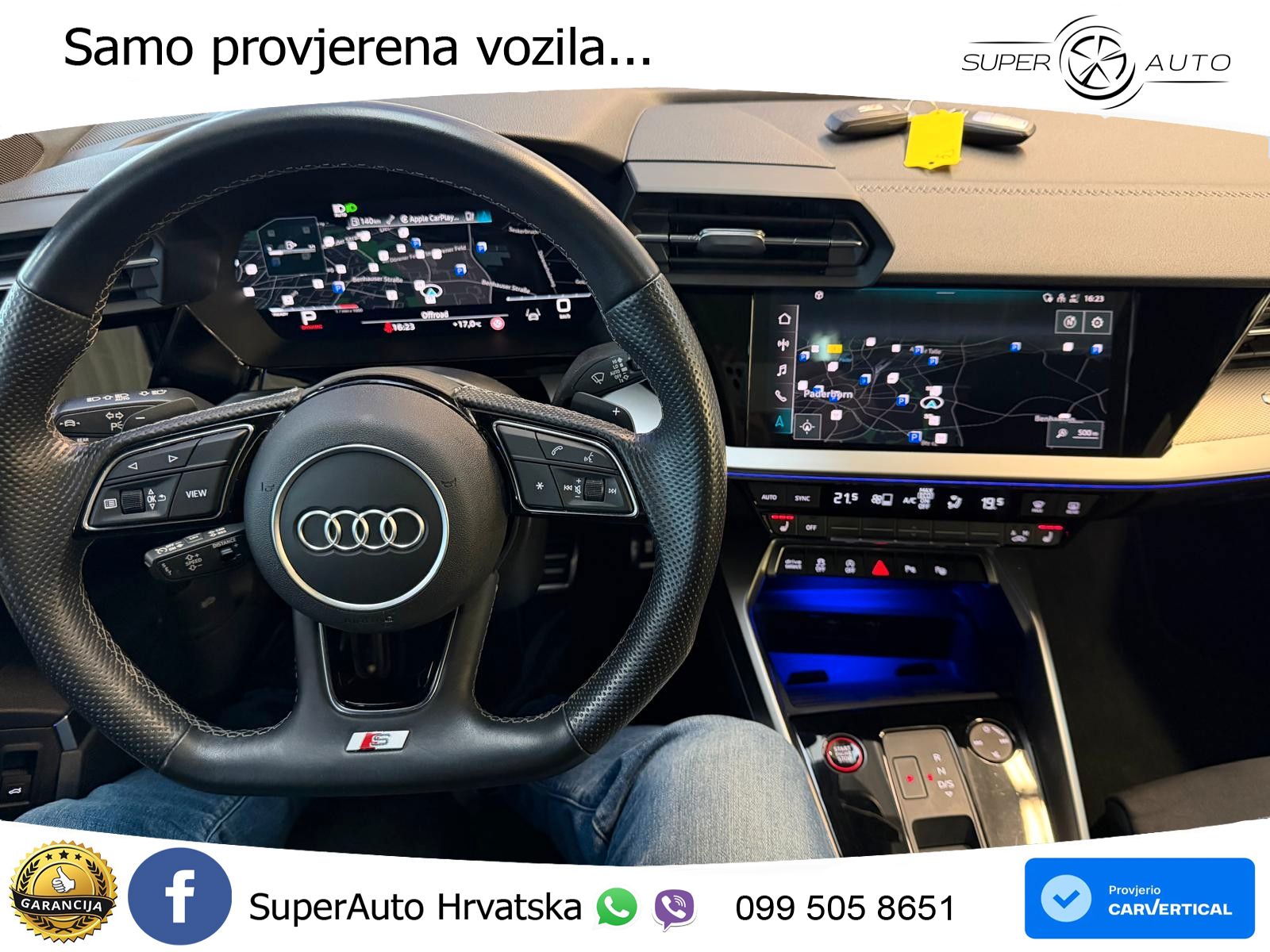 Audi S3 Limuzina 2.0 TFSI (310 KS) quattro S tronic LED+GR SJED+ACC