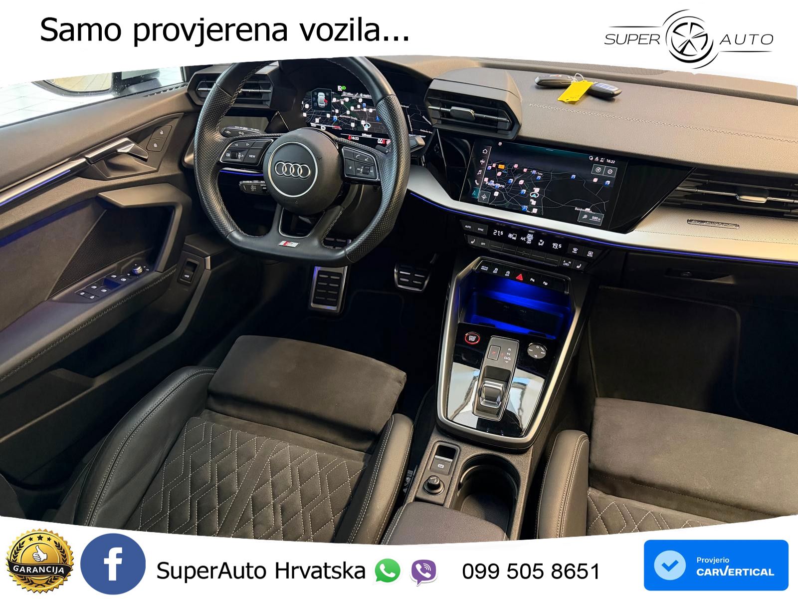 Audi S3 Limuzina 2.0 TFSI (310 KS) quattro S tronic LED+GR SJED+ACC