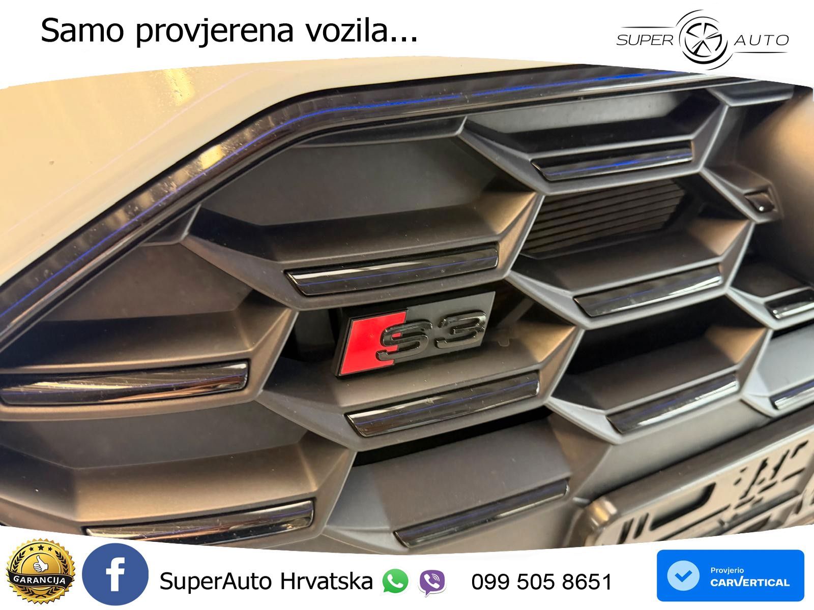 Audi S3 Limuzina 2.0 TFSI (310 KS) quattro S tronic LED+GR SJED+ACC