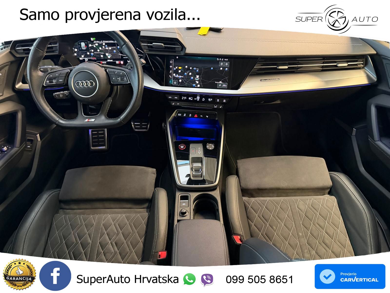 Audi S3 Limuzina 2.0 TFSI (310 KS) quattro S tronic LED+GR SJED+ACC