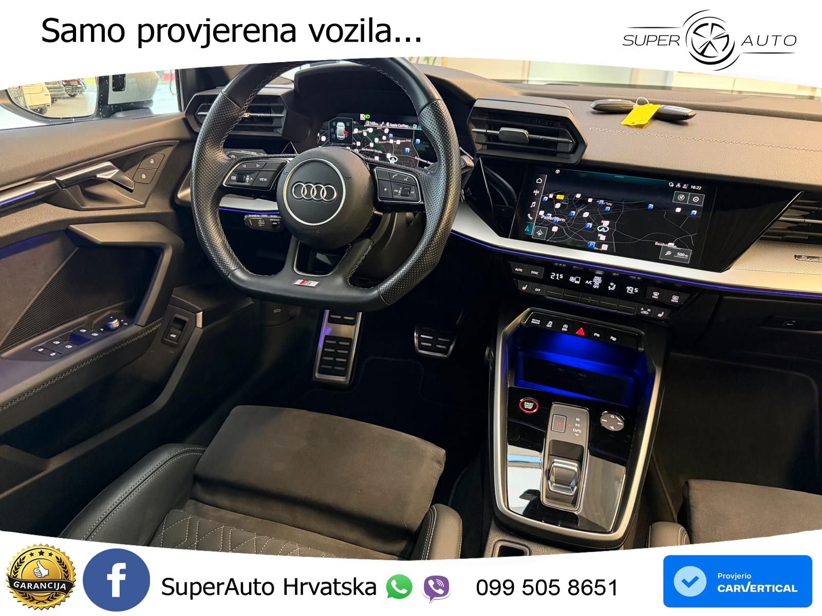 Audi S3 Limuzina 2.0 TFSI (310 KS) quattro S tronic LED+GR SJED+ACC