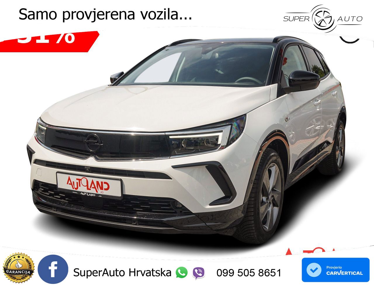 Opel Grandland 1.2 Turbo (145 KS) Hybrid eDCT LED+GR SJED+ACC