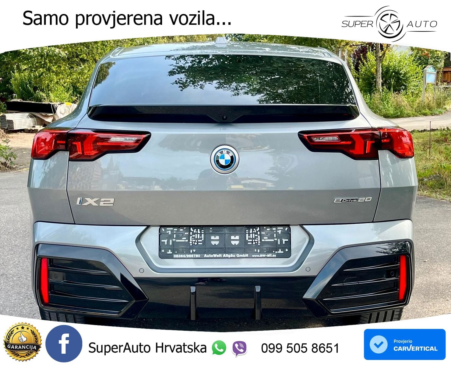 BMW iX2 66.5 kWh (204 KS) eDrive20
