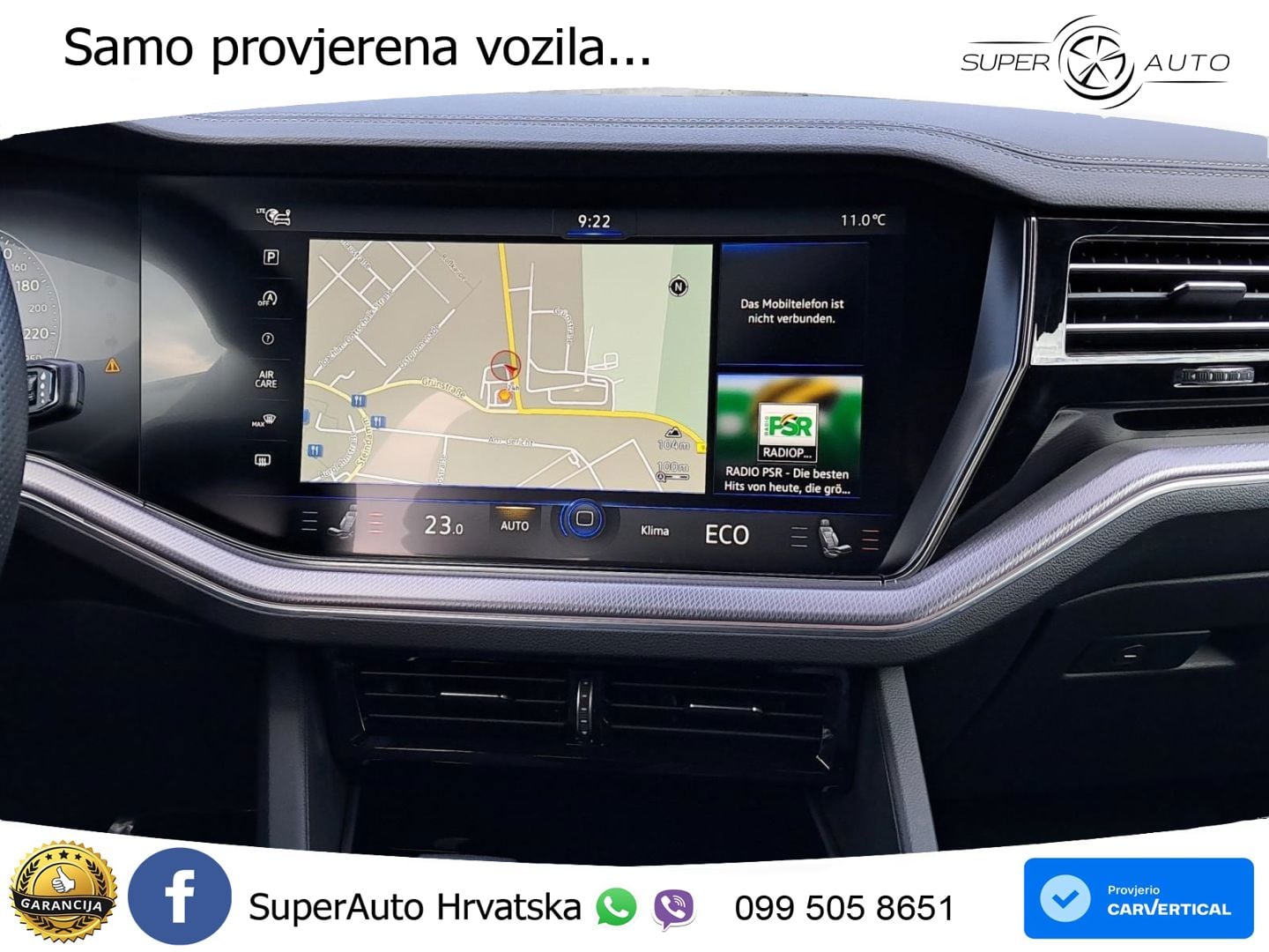Volkswagen Touareg 3.0 V6 TDI (286 KS) 4MOTION Tiptronic R-Line ZRAČNI+ACC+GR SJED+KAM