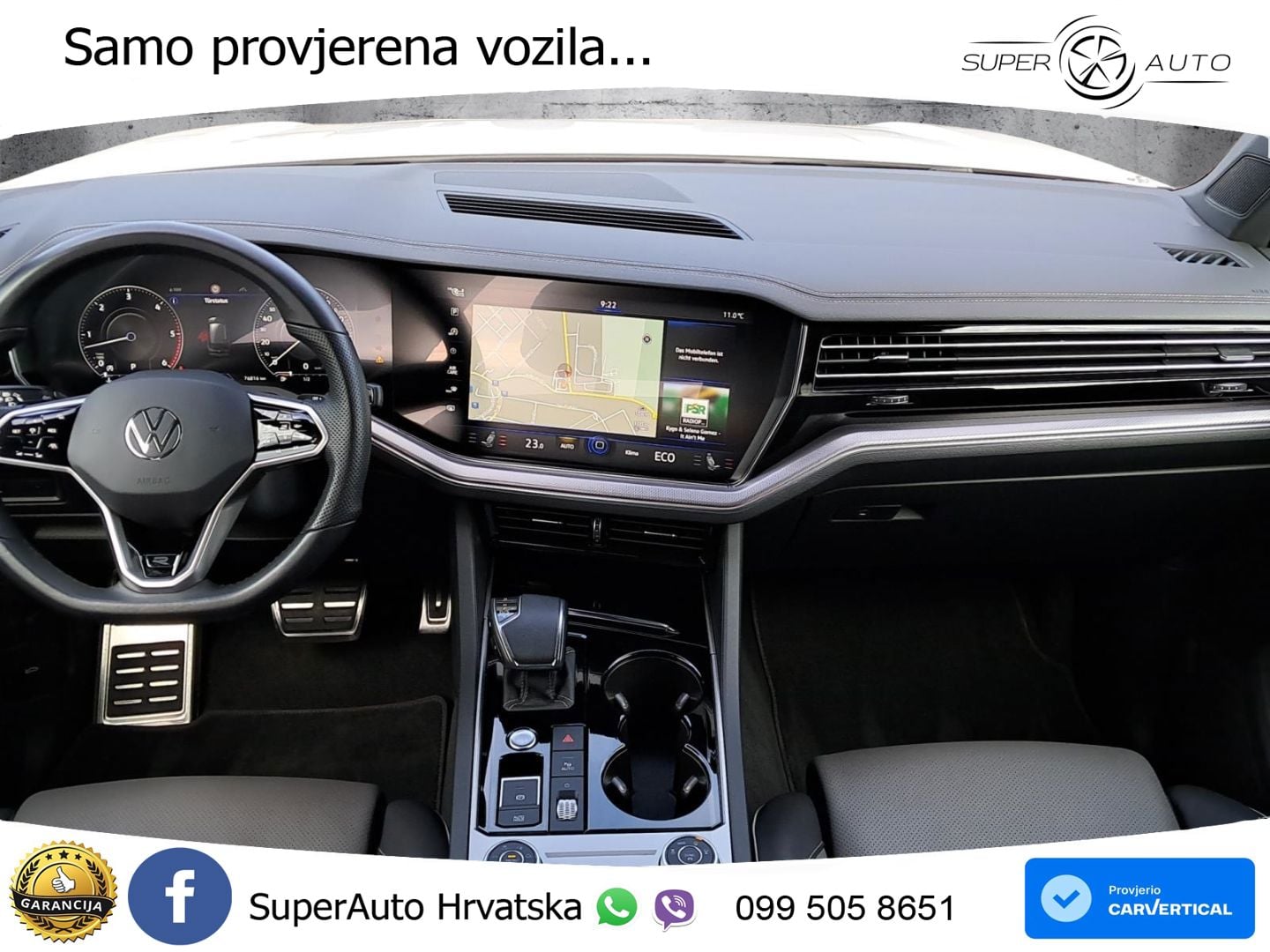 Volkswagen Touareg 3.0 V6 TDI (286 KS) 4MOTION Tiptronic R-Line ZRAČNI+ACC+GR SJED+KAM