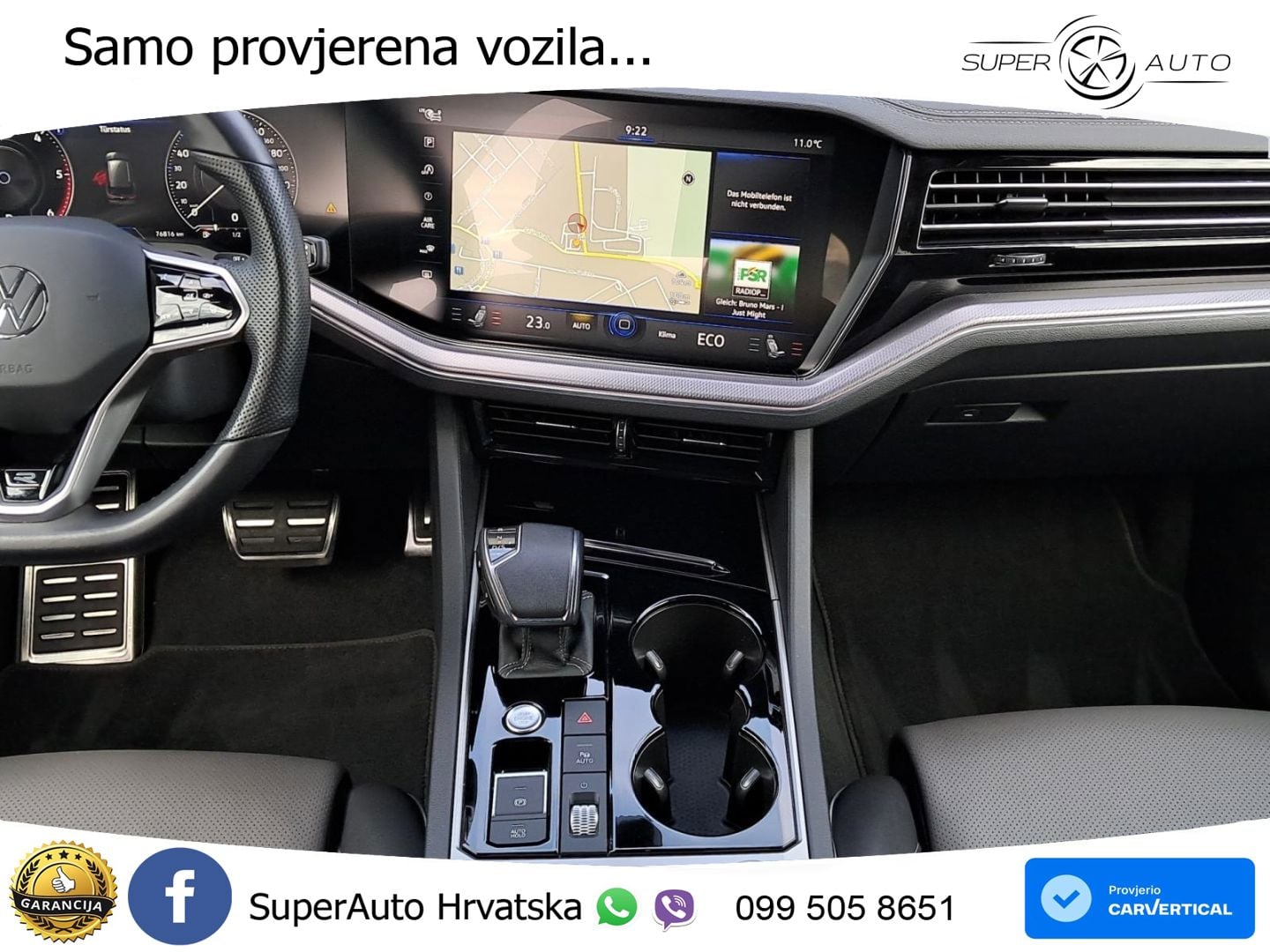 Volkswagen Touareg 3.0 V6 TDI (286 KS) 4MOTION Tiptronic R-Line ZRAČNI+ACC+GR SJED+KAM