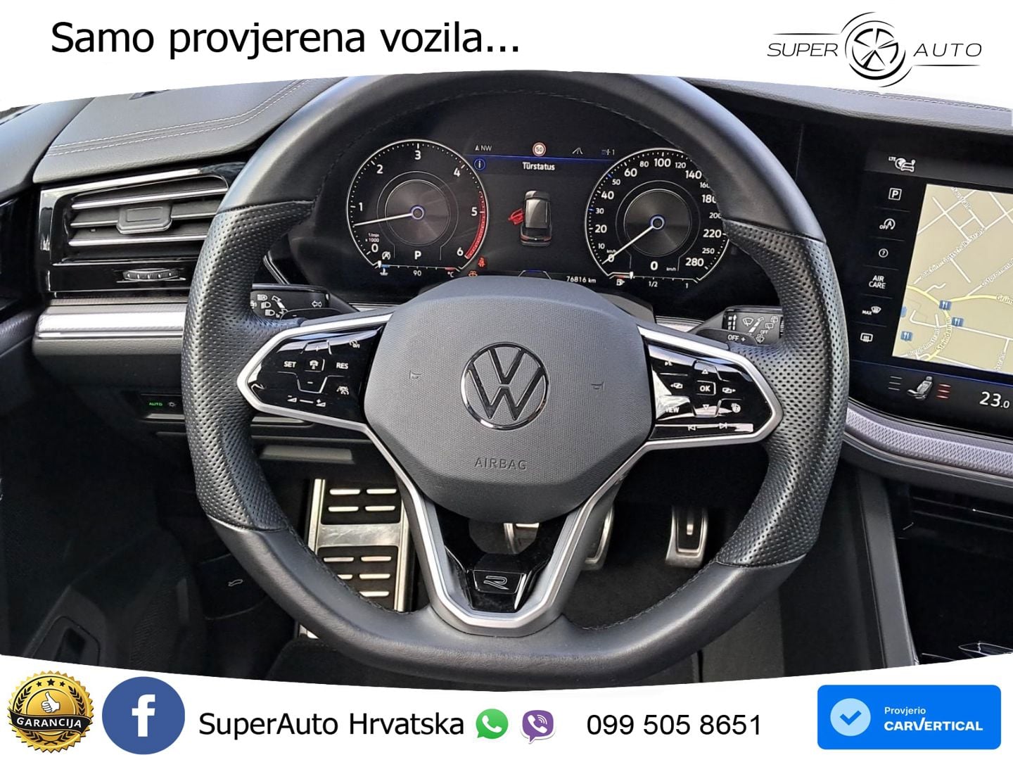 Volkswagen Touareg 3.0 V6 TDI (286 KS) 4MOTION Tiptronic R-Line ZRAČNI+ACC+GR SJED+KAM