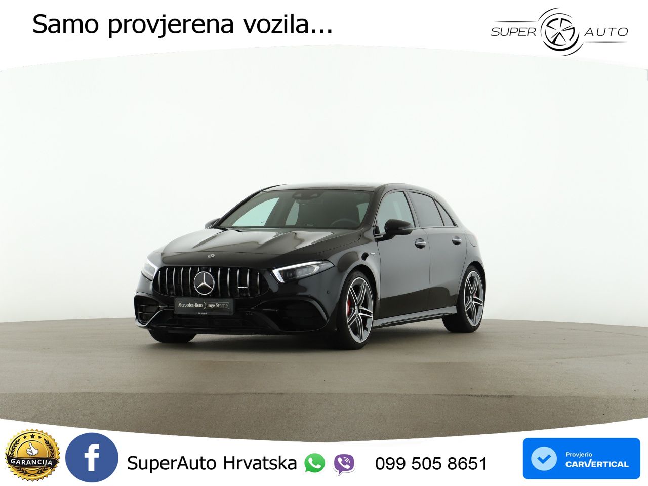 Mercedes-Benz AMG A 45 S 4MATIC+ AMG SPEEDSHIFT DCT 8G ACC+HEAD+GR SJED+360+PANO