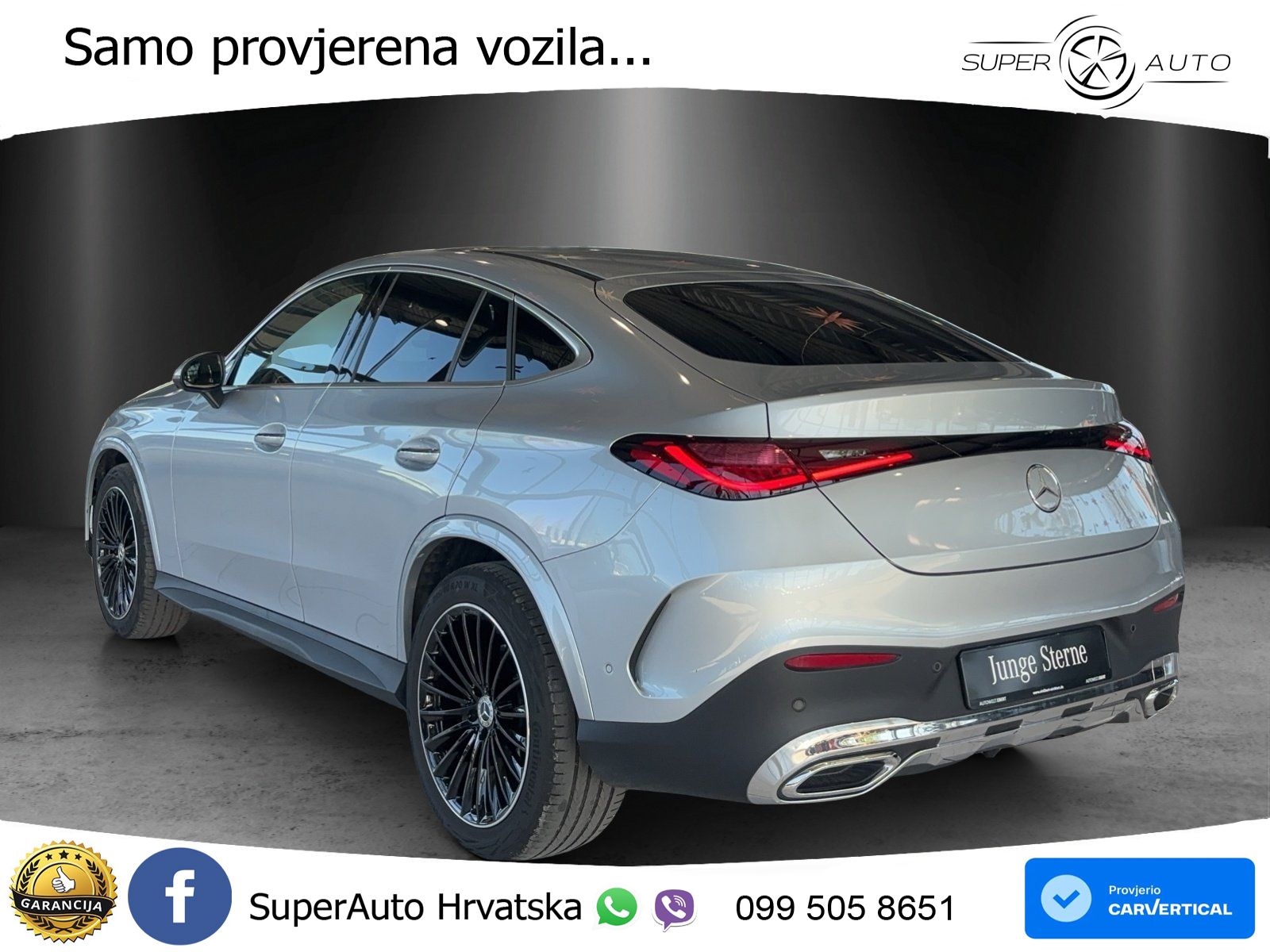 Mercedes GLC Coupe 300d (269 KS) 4MATIC 9G-TRONIC AMG ZRAČNI+ACC+GR SJED+360+PANO