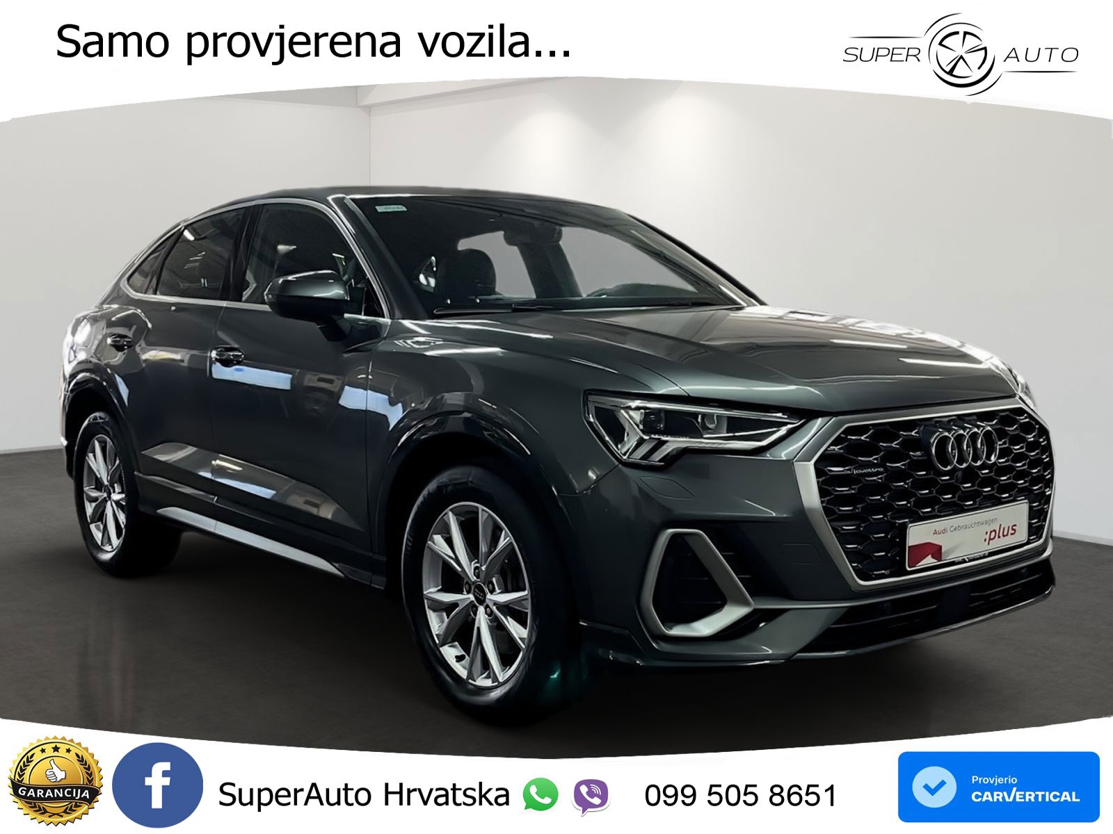 Audi Q3 II Sportback 45 TFSI (245 KS) quattro S tronic S line LED+GR SJED+ACC